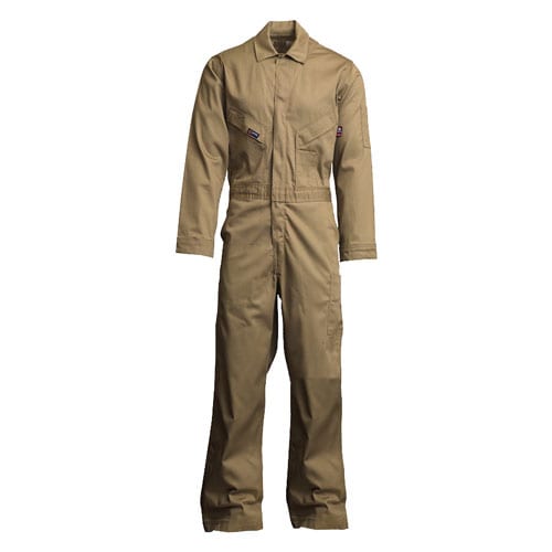 LAPCO 7 oz FR Deluxe Coverall in khaki